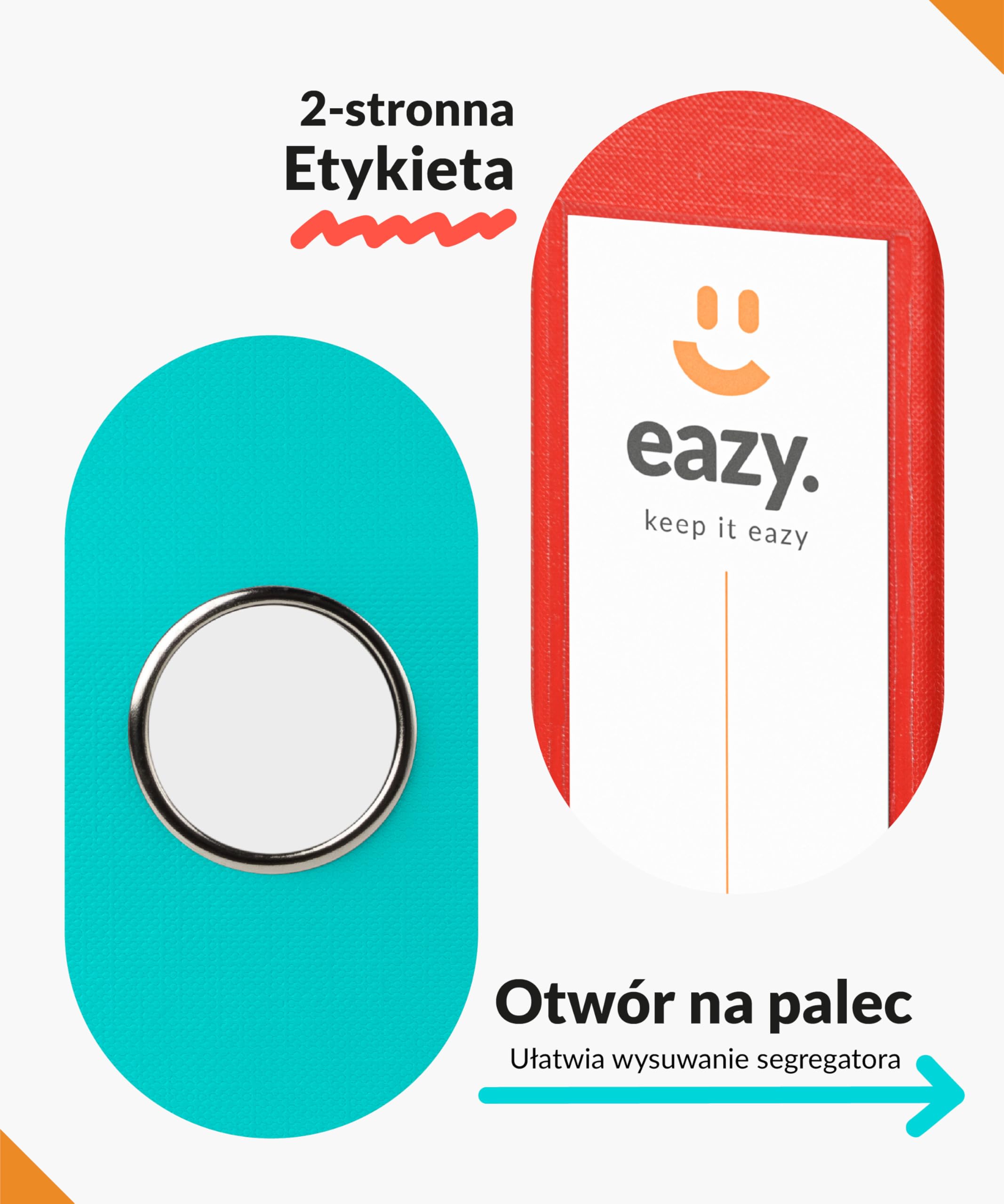 Segregatory Biurowe Eazy na Dokumenty A4 - Grzbiet 5 cm - 25x Segregator w Dowolnym Kolorze (Jasny Zielony)
