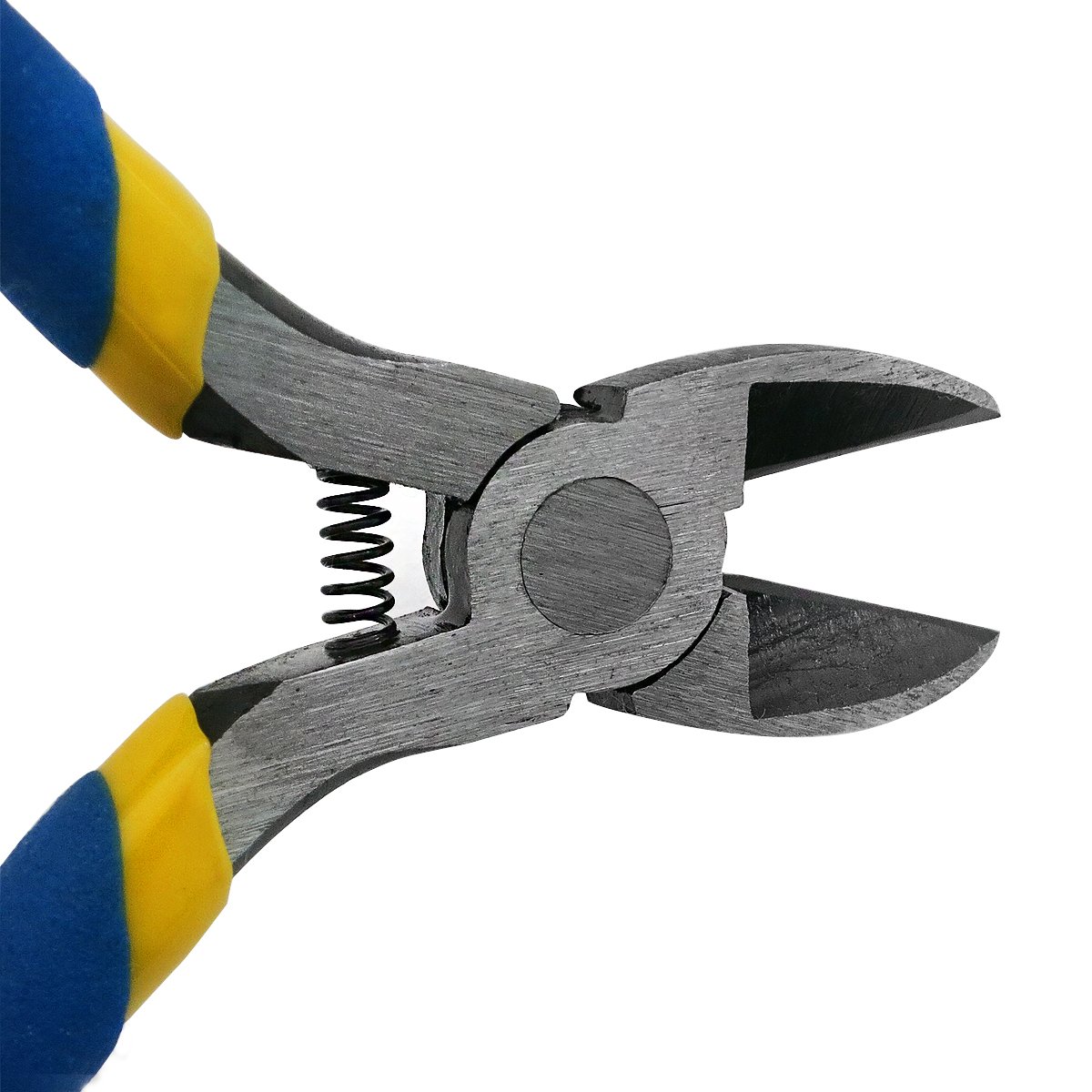 S&R Tronchesina/Forbice elettricista laterale per fili e cavi 115 x18mm, acciaio cromato e molla di apertura.