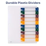Avery Plastic Table of Contents Dividers, 1-10 Tab, Multicolor, 1 Set – view 5