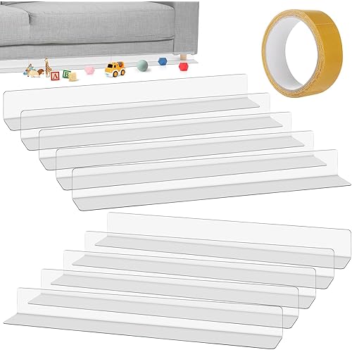 ZVEARHNT Clear Toy Blockers for Furniture, Toy Blockers for Furniture, Easy Installation of Toy Blocker, Suitable for People with Pets and Children at Home (15.7 * 1.57 * 1.57inch)