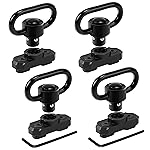 REERON Two Point Traditional QD Sling 1.25 2 Point Swivels Mounts for M-Rails (4 Pack Fixed Mounts)