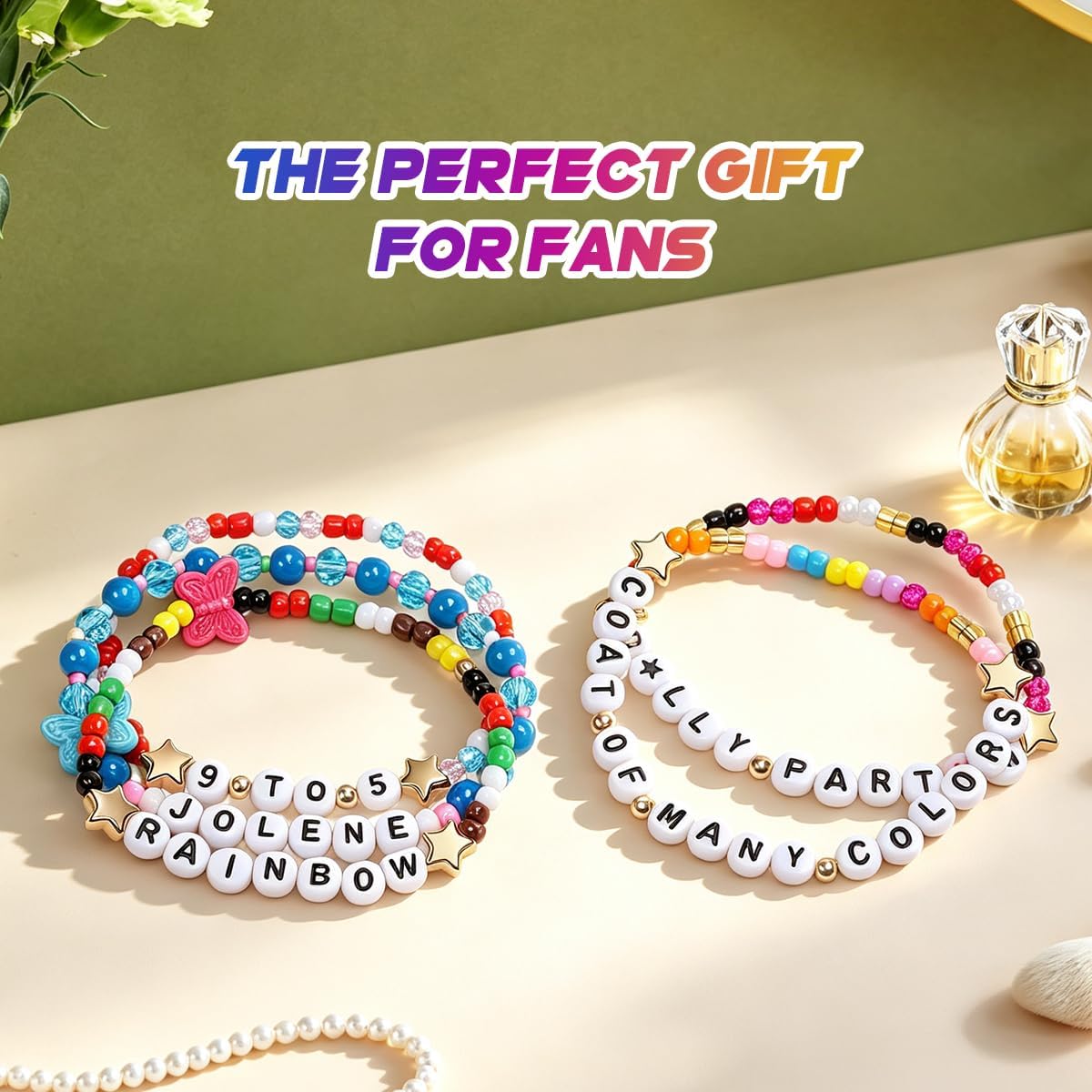 AICase for Dolly Costume Merch Gifts Inspired Bracelets 5 Pcs Jewelry