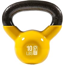 GoFit Premium Vinyl Dipped Kettle Bell with Introductory Training DVD