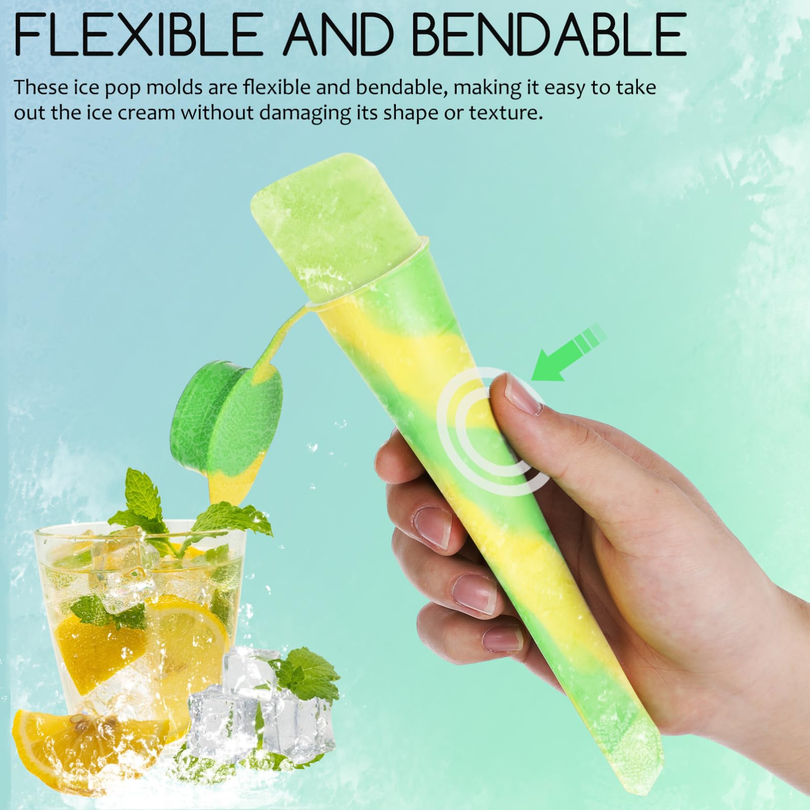 Silicone Moules à Glace 12 Pièces Réutilisables pour Garçon et Filles