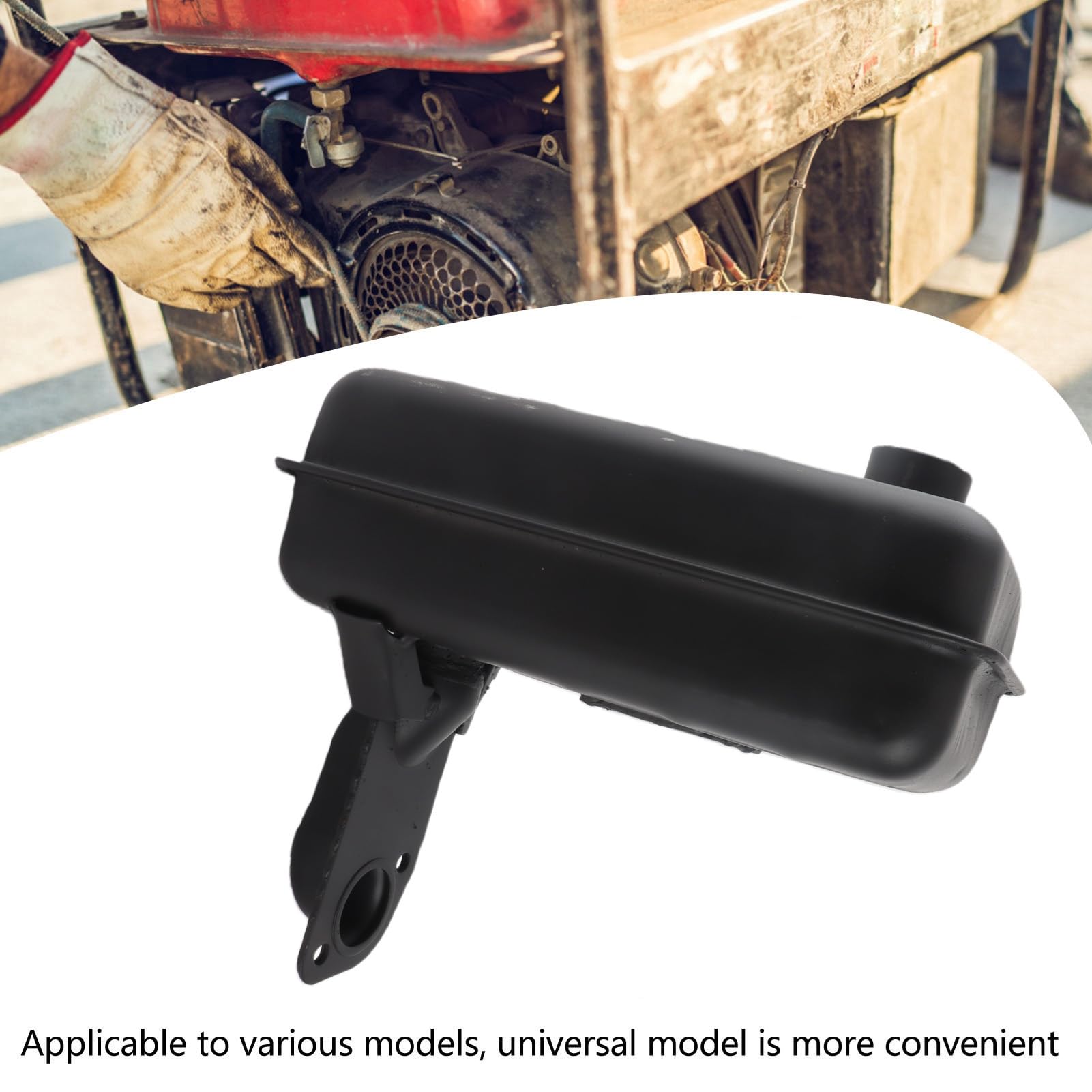 Generic Silenciador de Generador de Repuesto de Aleación de Aluminio de Ajuste Apretado para Generador 186F 188F, Duradero y Resistente Al óxido, Fácil de Instalar e Ideal para Reparaciones Rápidas