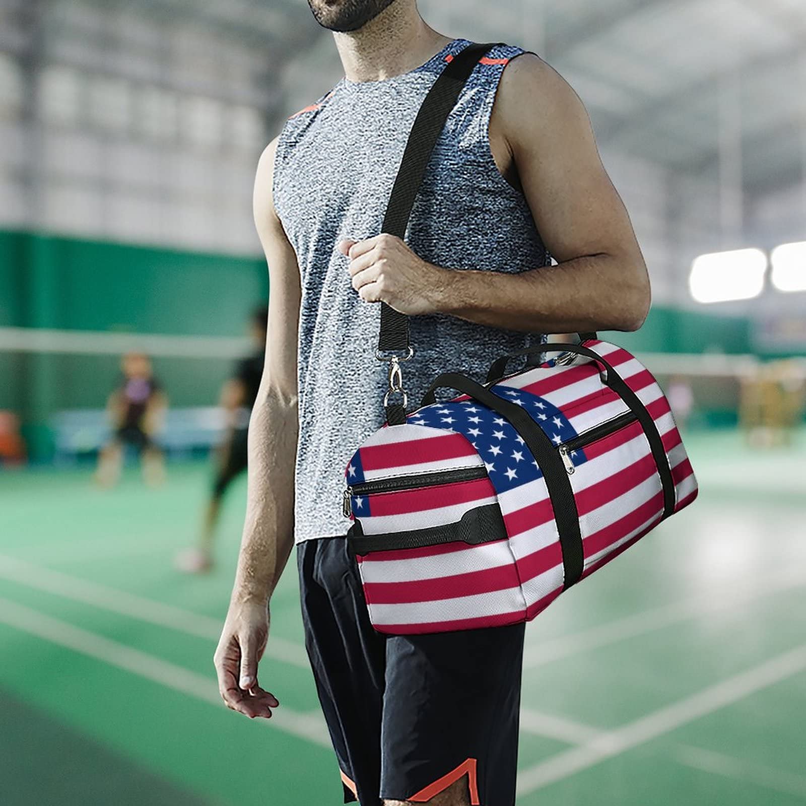 アメリカ国旗デザイン ボストンバッグ Amazon.co.jp: ボストンバッグ アメリカ 国旗 星条旗 スポーツバッグ