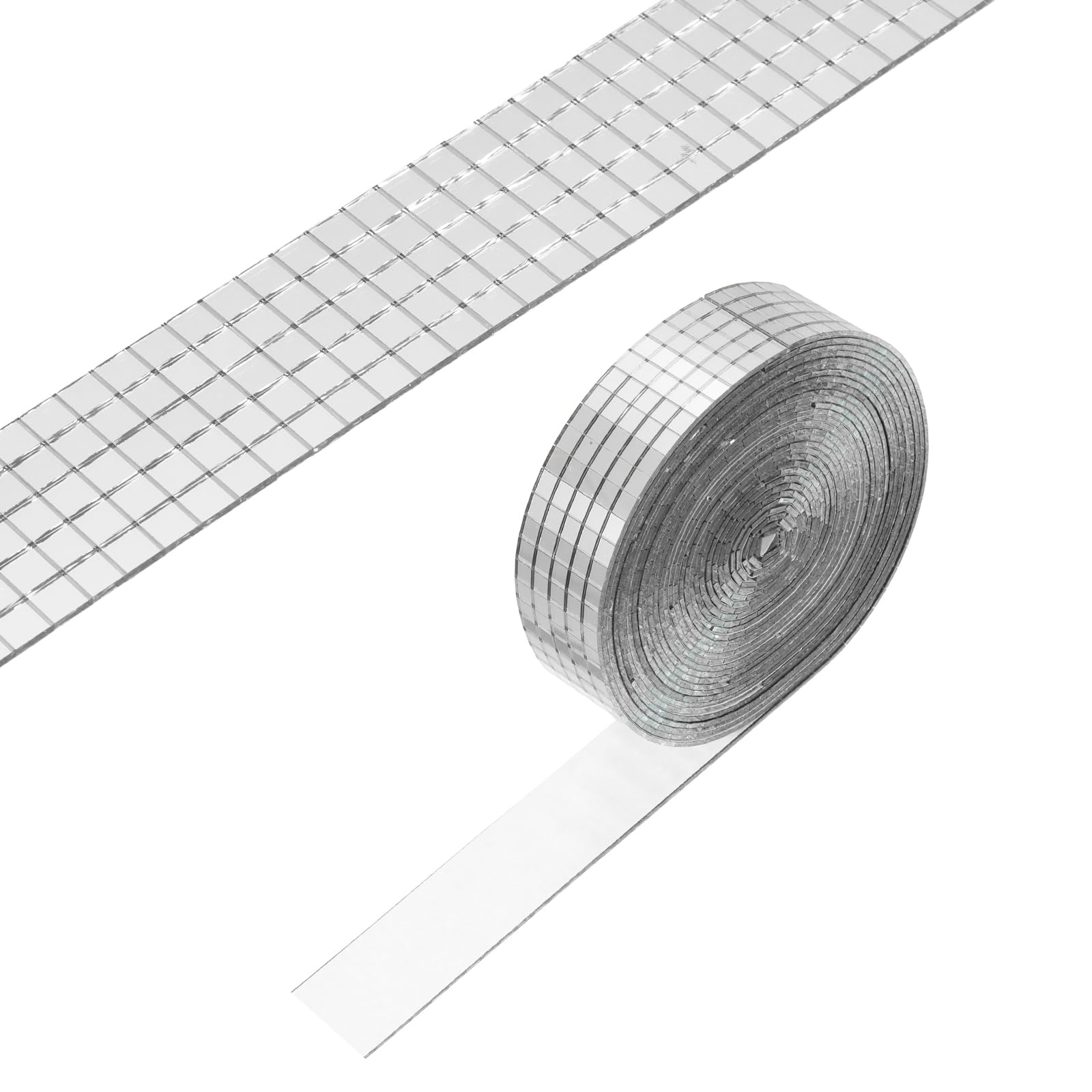 Mini carreaux de mosaïque autocollants 5x5 mm PATIKIL argentés effet miroir brillant