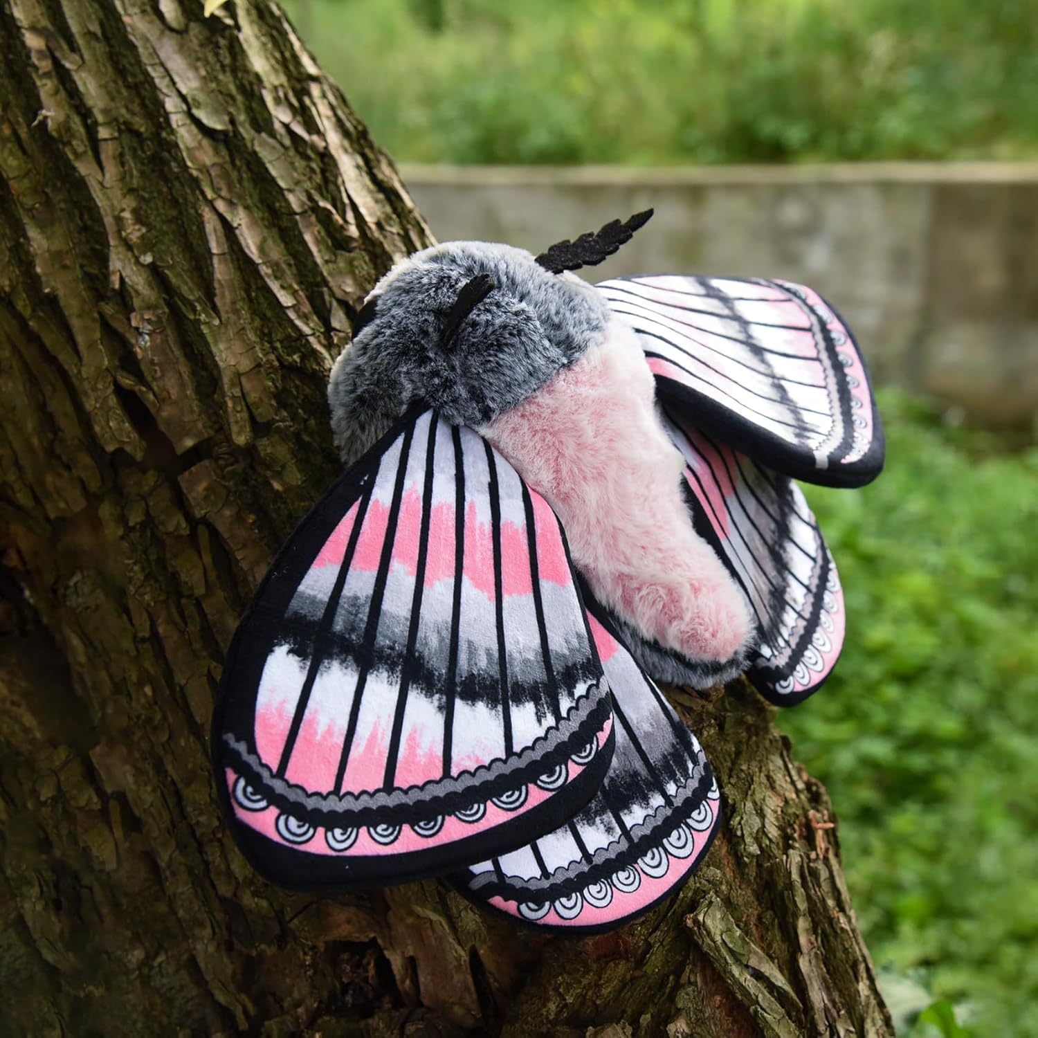 Amazon.co.jp: ZHONGXIN MADE かわいい蛾のぬいぐるみ、灰色の蛾