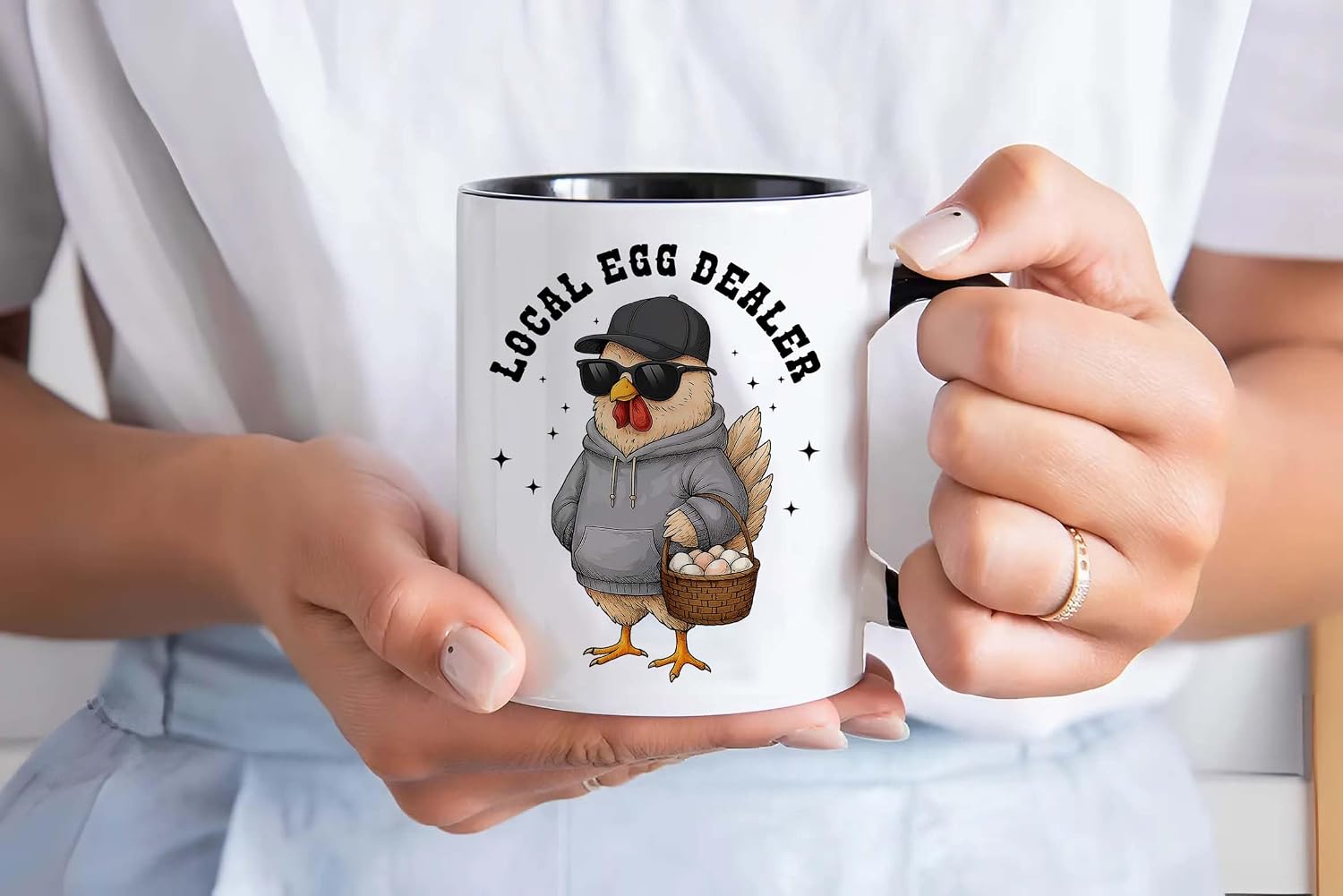Fathers Day Chicken Gifts For Men, Women - Local Egg Dealer Coffee Mug – Funny Chickens Cups For Friend, Farmer, Chicken Lover - Unique Chickens Gifts For Christmas, Birthday, Mothers Day Present