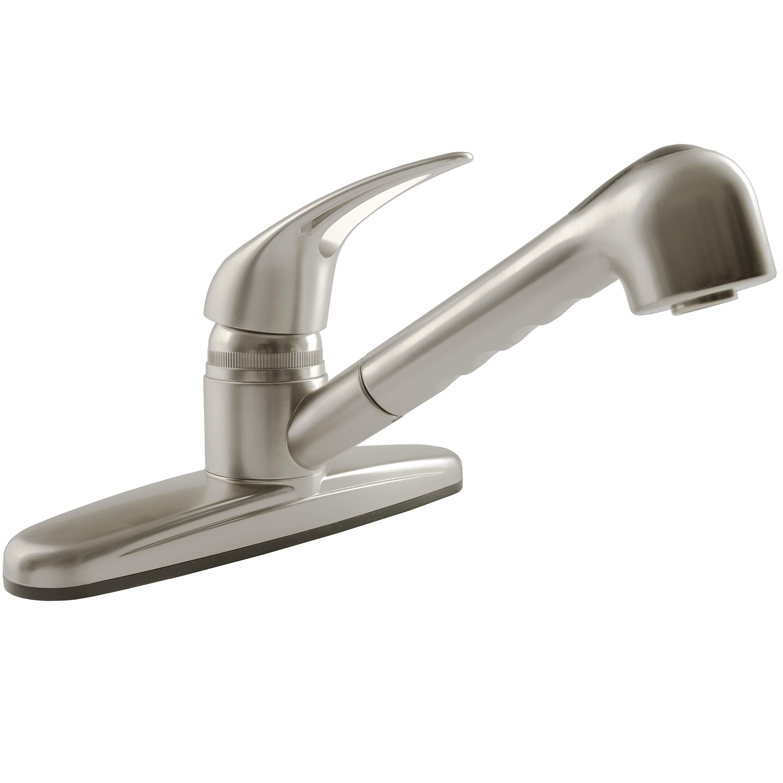 Dura Faucet DF-PK100-SN RV Pull-Out Kitchen Sink Faucet (Satin Nickel)