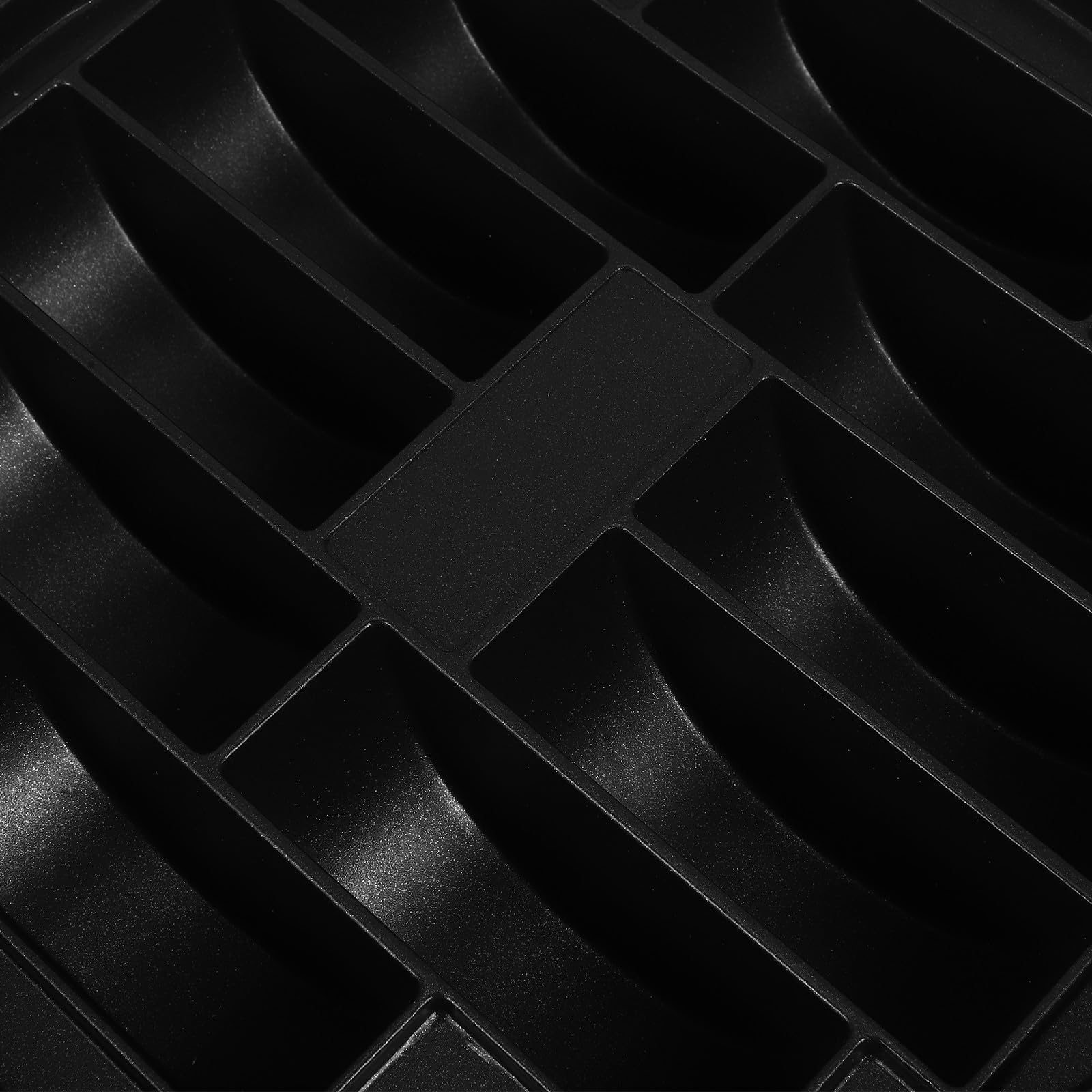Moule à Pâtisserie 10 Cavités en Alliage D'aluminium Noir avec Poignées | Surface Antiadhésive, Démoulage Facile, avec Séparateurs, Usage Régulier et Réunions Familiales