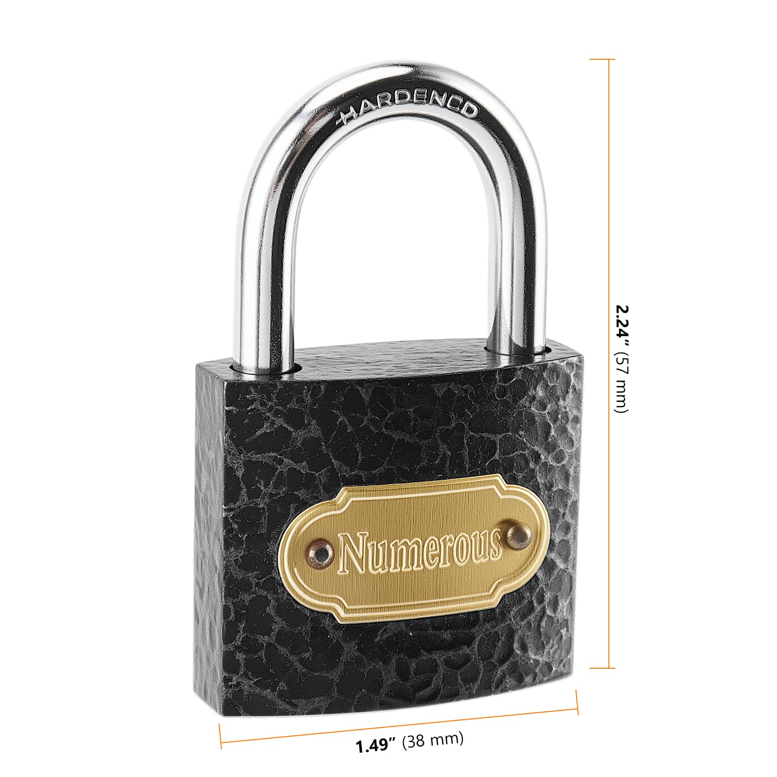 SEUNMUK Confezione da 12 lucchetti con chiavi, da 38 mm, con nucleo in rame, ad alta sicurezza, piccoli lucchetti da esterni per cassette degli attrezzi, porte, capannoni, magazzini, armadi, nero