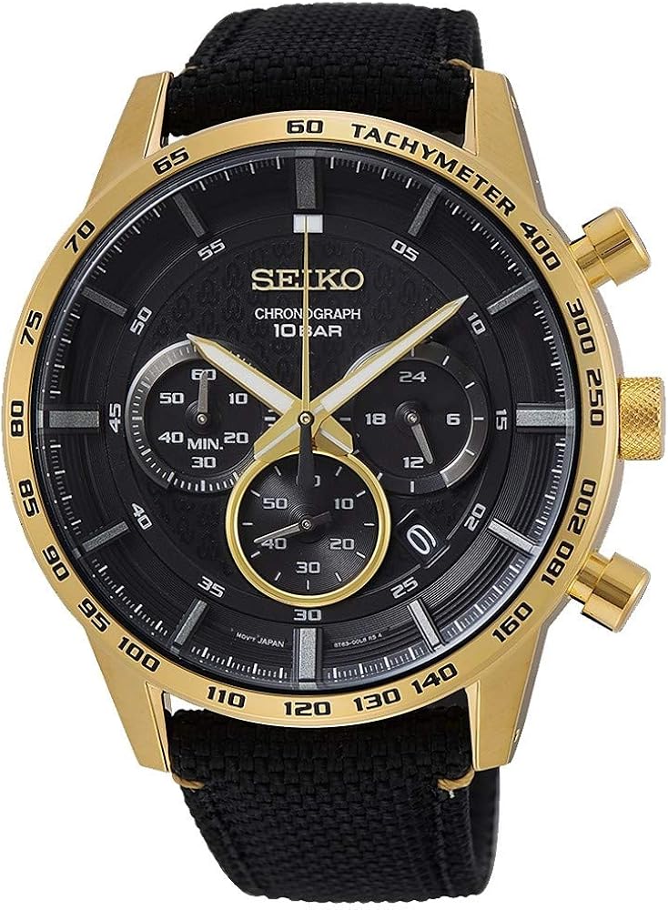 Seiko Men's Analogue Quartz Watch with Textile Strap 1 Amazon.co.uk