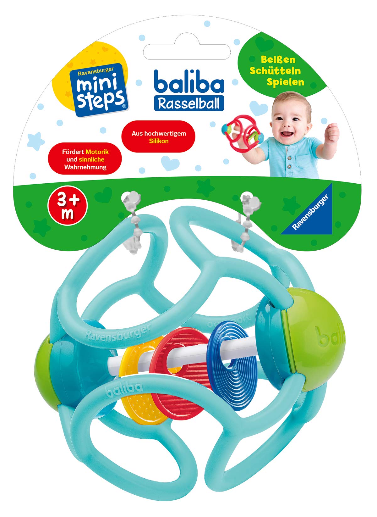 Ravensburger Ministeps 04555 Baliba Balle hochet Turquoise