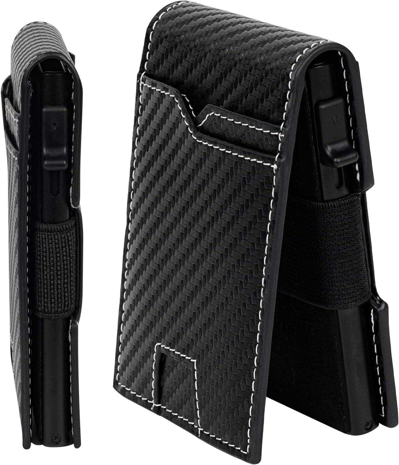 Slim Wallet for Men, Personalized Smart Wallet with RFID Blocking Men's Minimalist Credit Cards Passport Holder Money Clip Wallets with Engraved Accessory Keyring AirTag Leather Sheath