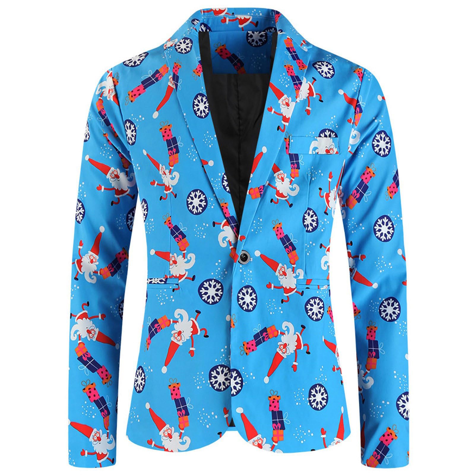 2026 Tuta natalizia da uomo e da uomo, abito di Natale colorato, formale, divertente, slim per feste di Natale, maglietta slim con motivo natalizio, sacco, carnevale, abbigliamento natalizio