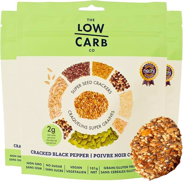 Super Seed Crackers, Gluten Free & Keto Friendly Healthy Snacks, Vegan, ...