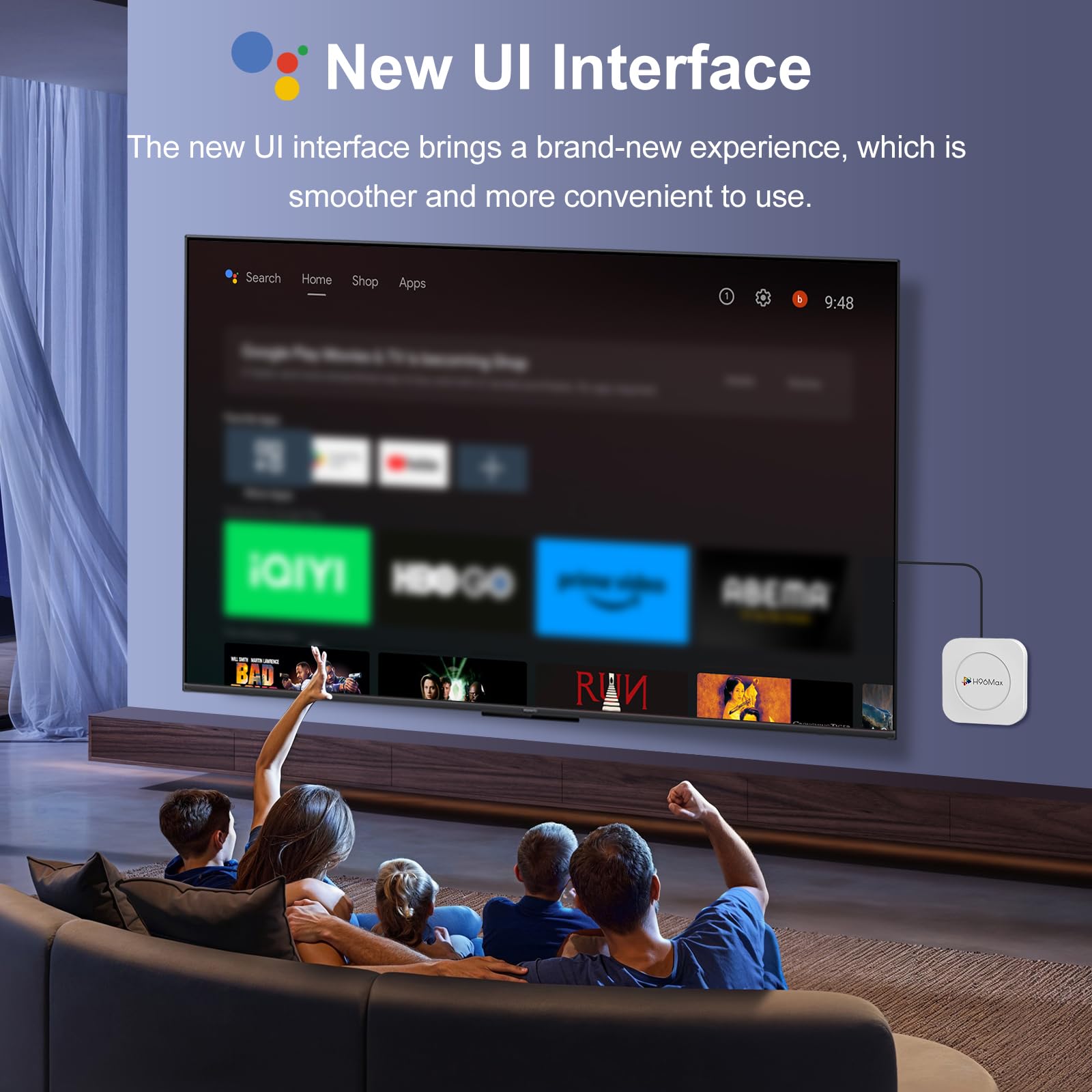 H96Max M1 Plus Android 14.0 TV Box 2GB RAM 16GB ROM Mali-450 RK3528 Quad Core Arm Cortex A53 Support 2.4G/5G WiFi BT5.4 Smart TV Box - Model No.: H96Max M1 2GB 16GB