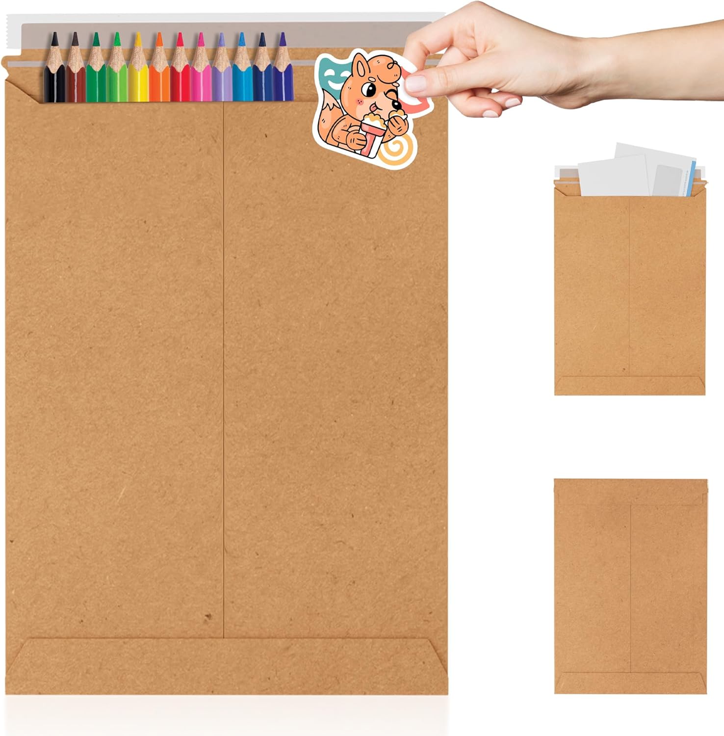 ABC Rigid Mailers 13 x 18 Inch. Pack of 10 Brown Cardboard