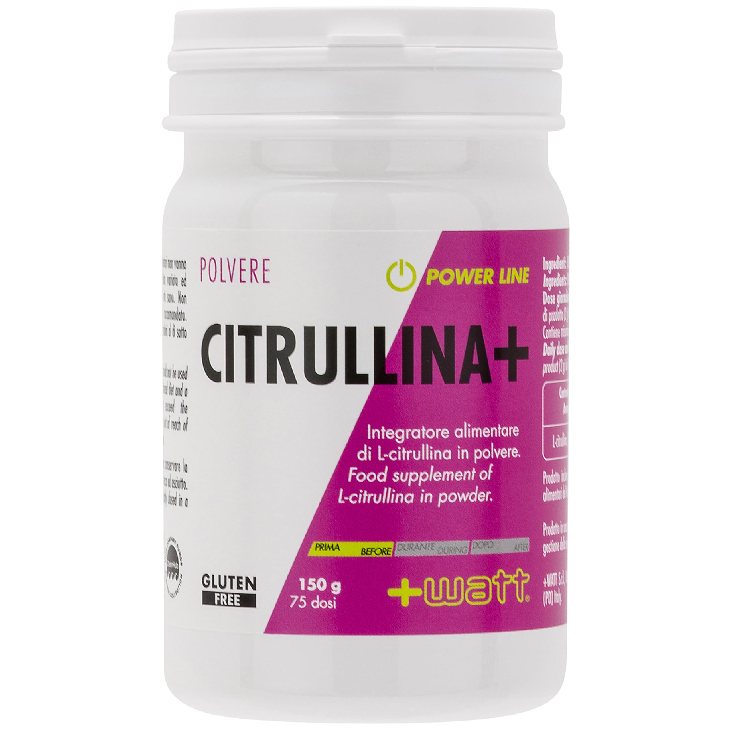 Citrullina+ - Integratore Alimentare a Base di L-citrullina. GLUTEN FREE. - Formato: 150 g
