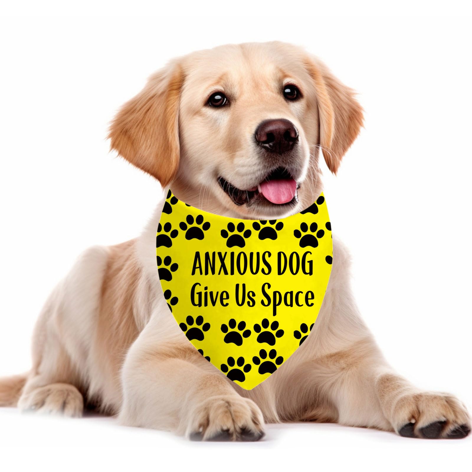 CENWA 1 Piece Anxious/Reactive Give Me Space Over the Collar Bandana Rescue Dog Bandanas Give us Space Dog Bandana (Anxious space UK) - Image 3