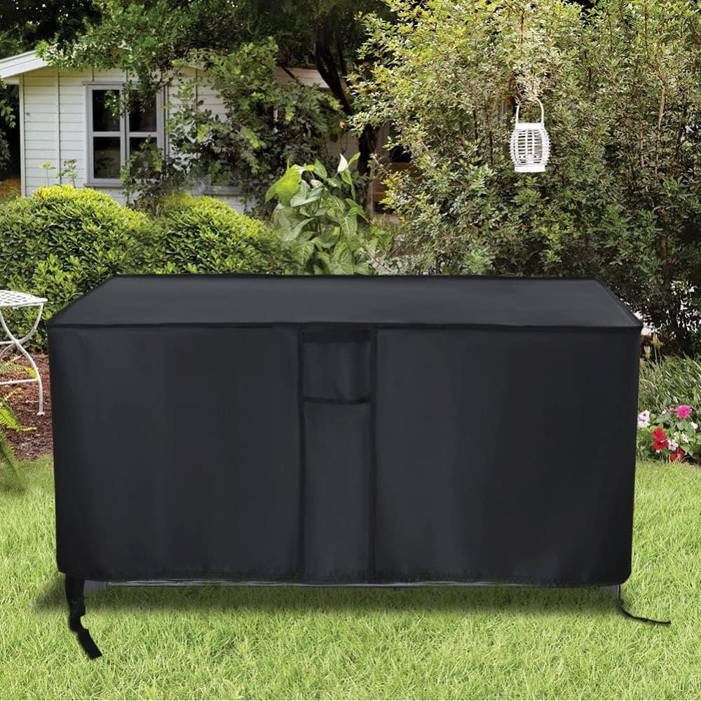 Deck Box Cover Fit for Keter Westwood 150 Gallon Resin Large Deck Box, Patio Furniture Cushion Storage Box Cover Waterproof Dustproof for Outdoor Storage Box- 63” Lx 30”W x 25”H