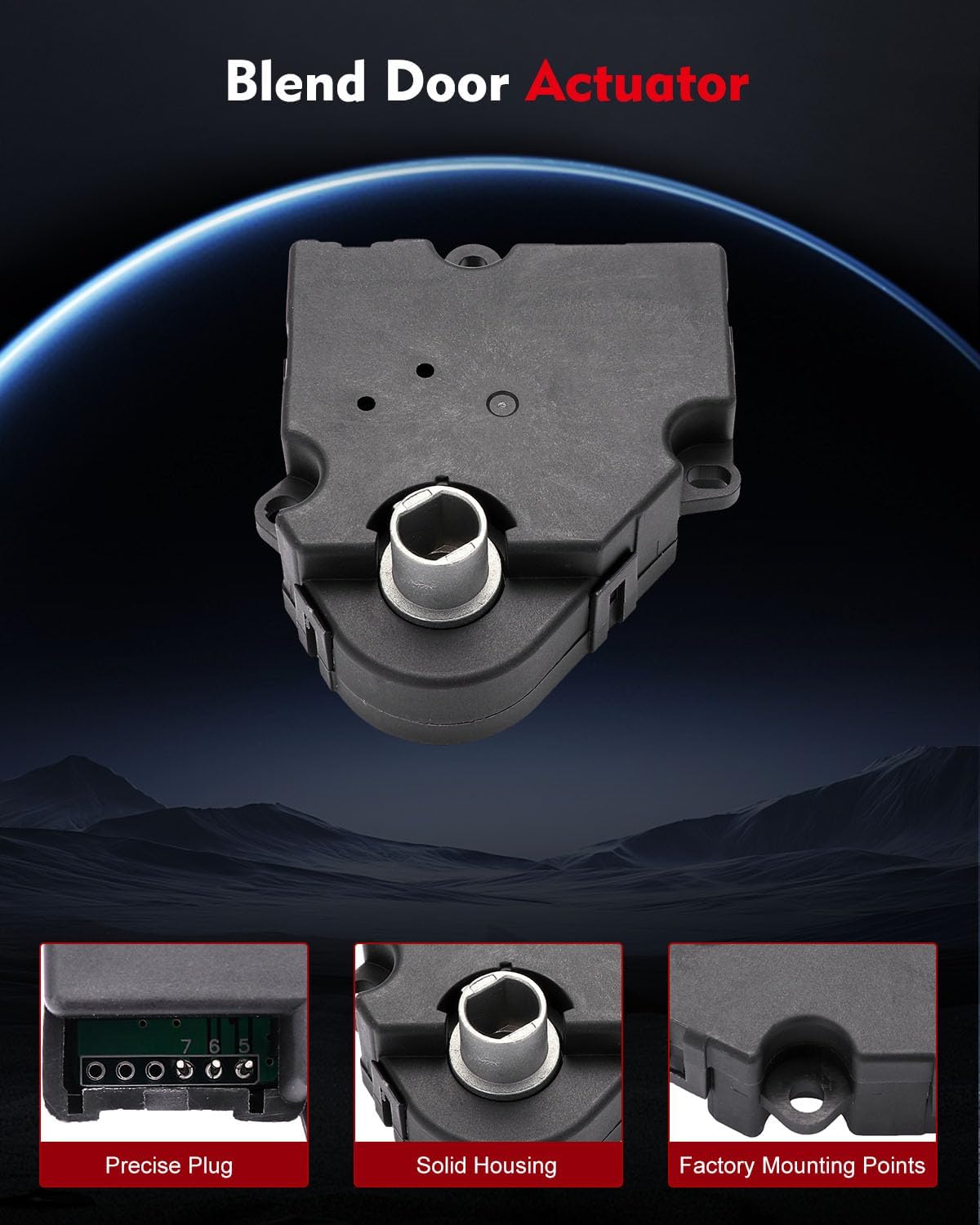 cciyu HAVC Heater Blend Door Actuator Air Door Actuator Fit for 2003-2005 for Chevy for Avalanche 1500,1999-2006 for Chevy for Silverado 1500,2001-2005 for GMC for Yukon XL 1500 2PCS 604-120