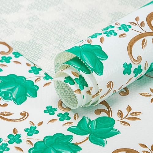 Miniatura 10 de FIFTY-FEET Revestimiento de estante de 12 x 120 pulgadas para armarios de cocina, revestimiento de cajón de PVC para tocador de baño, revestimiento