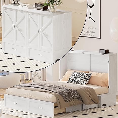 ijuicy Queen Size Murphy Bed with Mattress Included