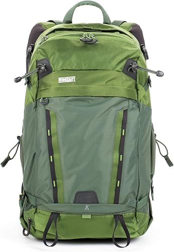 MindShift Gear BackLight Mochila de 26 L para DSLR, de 4 a 6 lentes, flash, laptop de 15 pulgadas y tablet de tamaño completo, color verde bosque