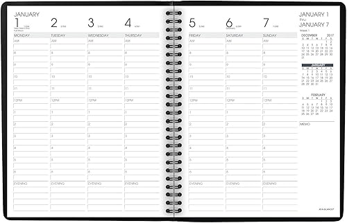 Miniatura 6 de AT-A-GLANCE Libro de citas semanal 2016, 6-78 x 8-34 pulgadas, negro (70-865-05)
