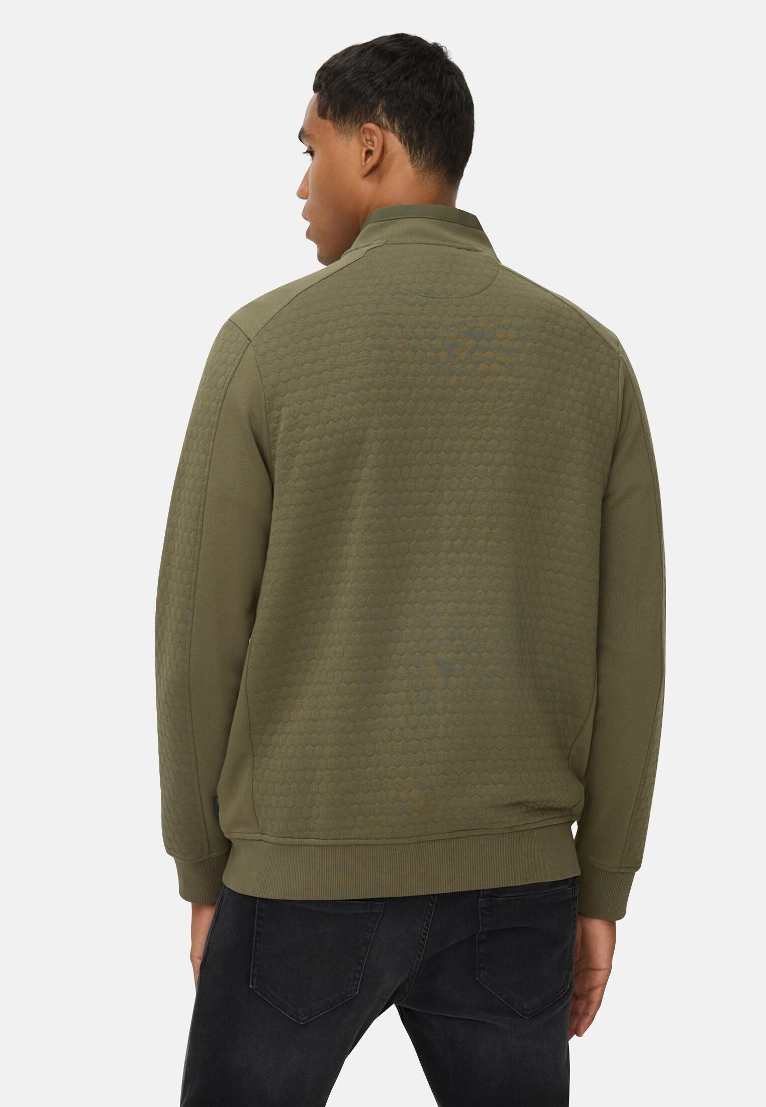 camel active Męska bluza z mieszanki bawełny, leśna zieleń, M