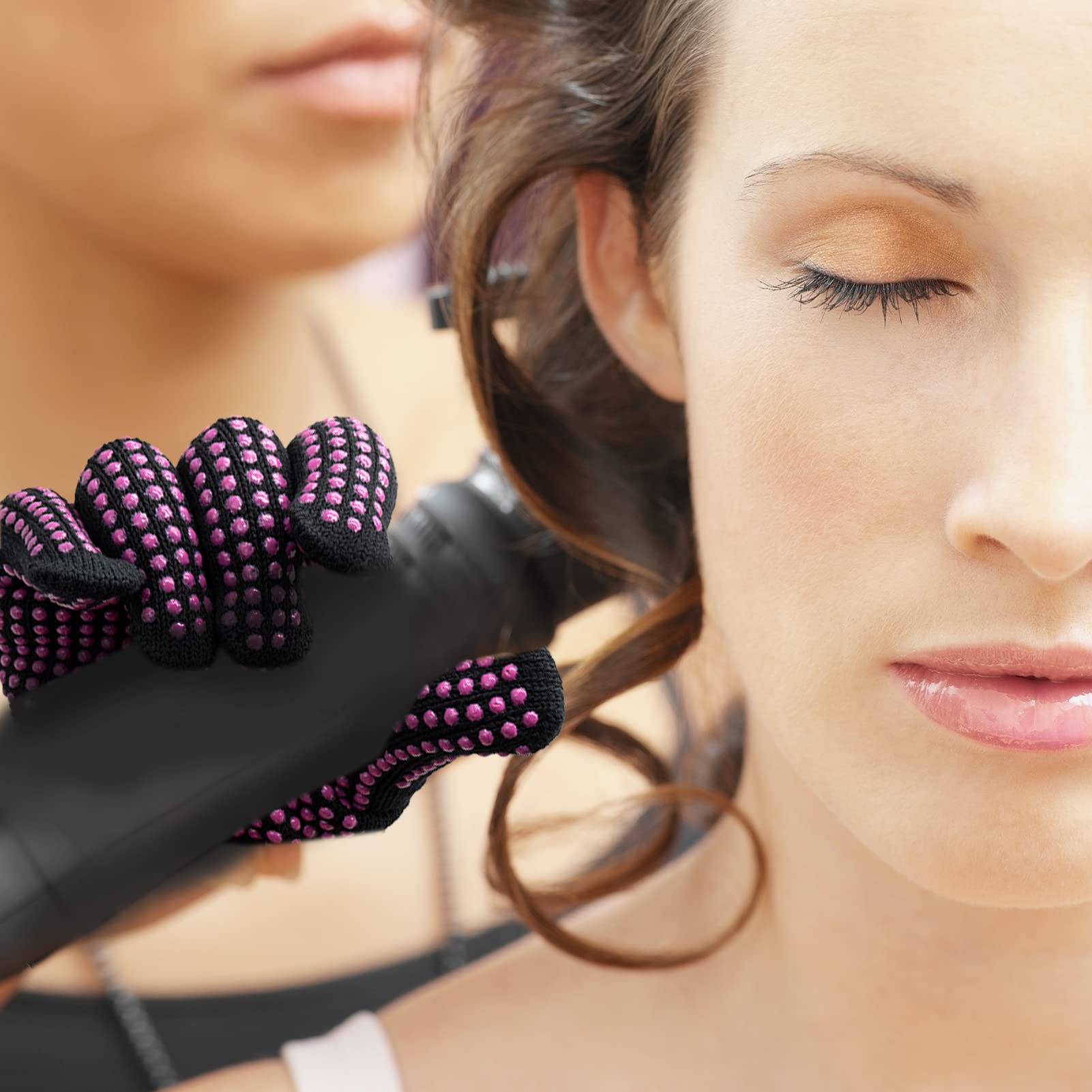 SZXMDKH Gants de coiffure résistants à la chaleur - Gants professionnels résistants à la chaleur avec picots en silicone pour outils de coiffure, fer à friser et fer plat