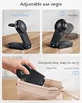 Chargeur Sans Fil Pliable 3 en 1 pour Apple, Station de Charge Mag pour iPhone 17 16 15 14 13 12 Pro Max Plus, Apple Watch, AirPods, Support Chargeur de Voyage Magnétique Cadeau pour vos Proches