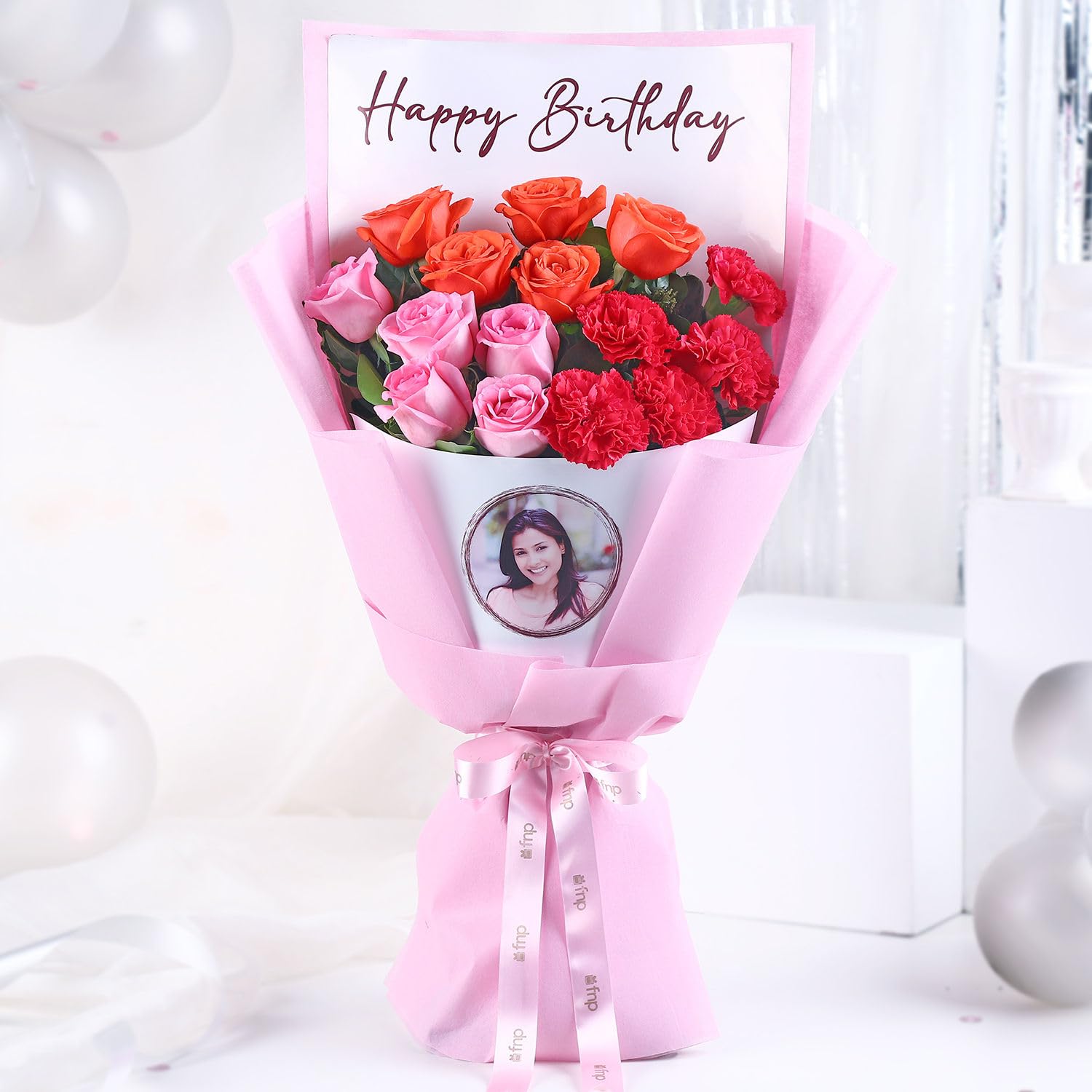FNP Personalised Rose Bouquet of Emotion For Birthday Gift, Anniversary Gift, Women's Day Gift, Valentine's Day Gift & Gift For Special Occasion (Same Day Delivery)-image-23