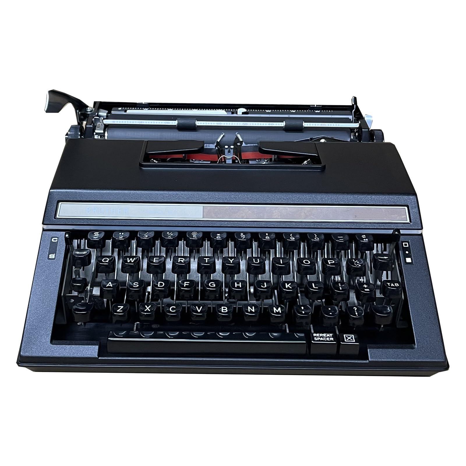 Traditional EnglishTypewriter,Black Traditional Portable Vintage Typewriter Classic Manual Typewriter for Manual Typewriter Writing