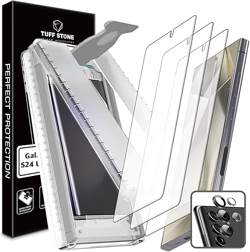 Miniatura 16 de [Juego de 3 8 piezas] (3 películas de poliuretano termoplástico autorreparables (transparente) + 3 protectores de pantalla de película de TPU 3