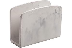 BINO Matte Marble Napkin Holder for Kitchen or Dinner Table