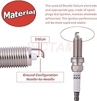 Vista 3 de Iridium DILZKAR6A11 22401-JA01B Bujías de repuesto automotrices 4 piezas compatibles con Alitma 2.5L 2007-2013, 2008-2013 Rogue 2.5L, 2009-2012