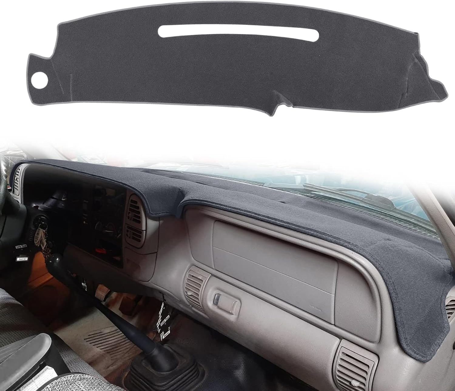 Dash Cover Custom Fit for 1997-2000 Chevy Chevrolet/GMC C1500 C2500 C3500 K1500 K2500 K3500, 1997-1999 GMC Yukon/Chevy Tahoe, 1999-2000 Cadillac Escalade,Dashboard Cover Mat Pad (Maroon)