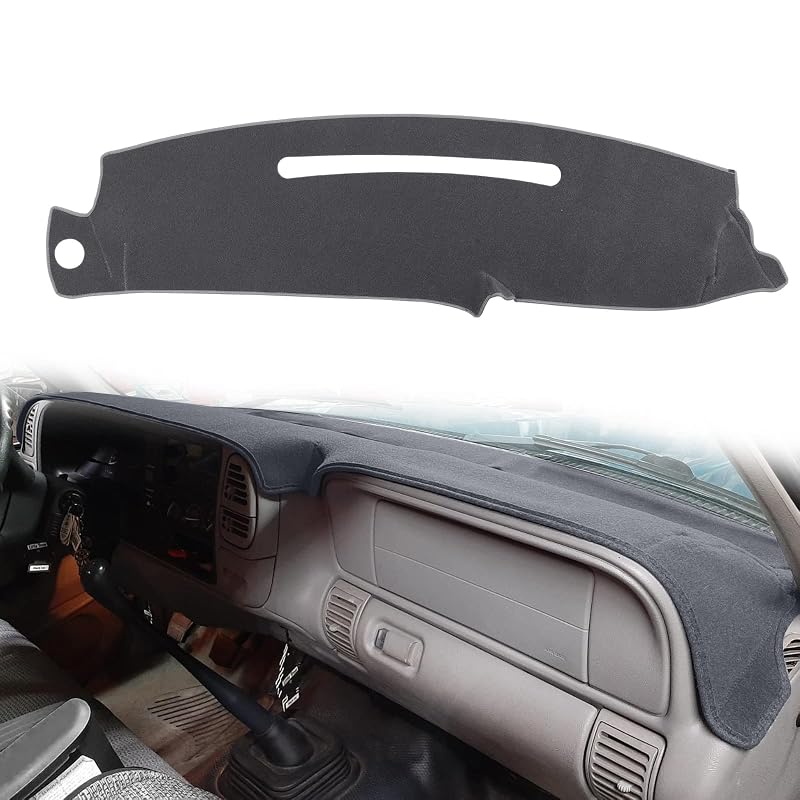 Capa para Painel Sob Medida HanLanKa para Chevy Chevrolet/GMC C1500, C2500, C3500, K1500, K2500 e K3500 1997–2000, GMC Yukon e Chevy Tahoe 1997–1999, Cadillac Escalade 1999–2000 Cinza