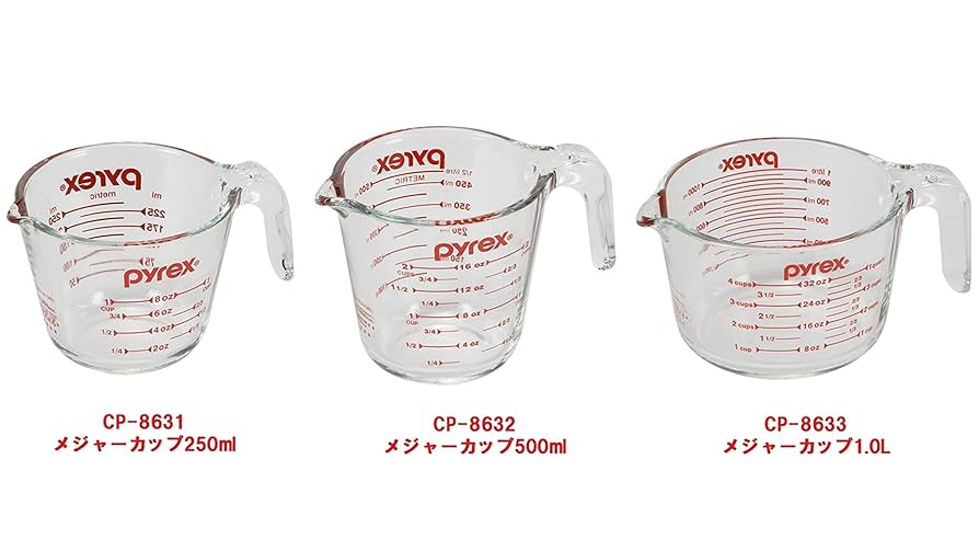未使用品☆pyrex/パイレックス☆メジャーカップ Amazon｜パイレックス(Pyrex) PYREX パイレックス メジャー
