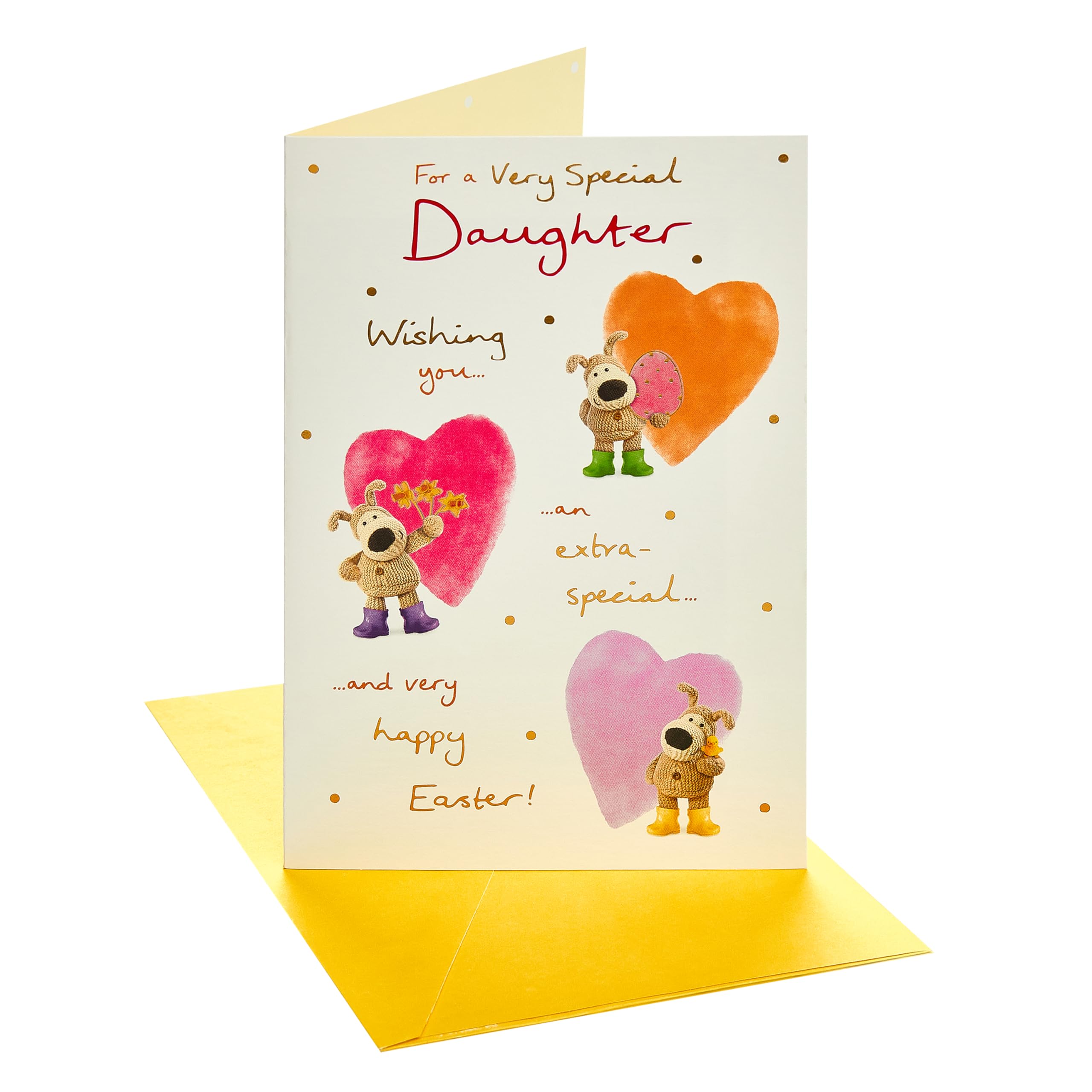 Boofle | Easter Card for Daughter | Her, Girls, Women | Cute Design | With Envelope | 13.7 x 21 cm