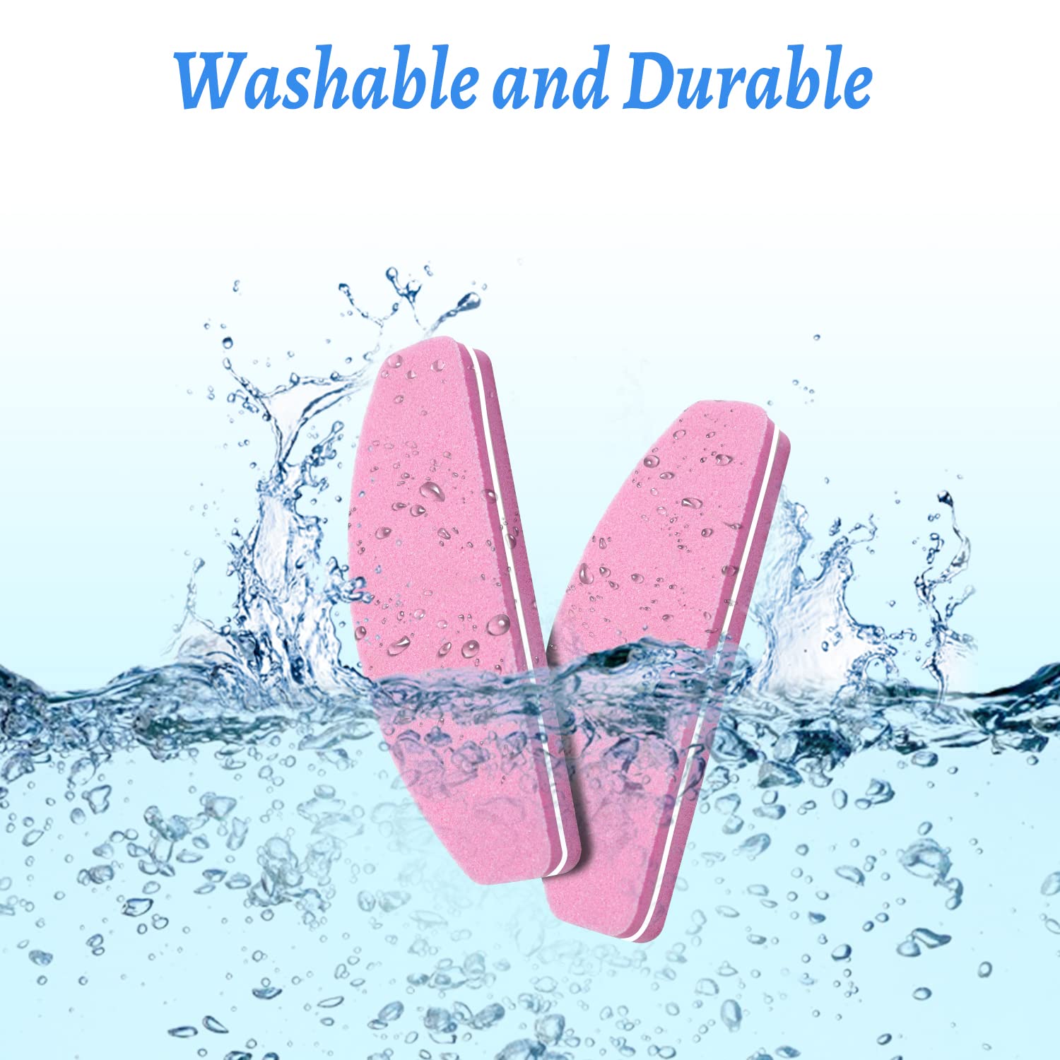 20 PCS Buffer per Unghie, Buffer Blocco per Unghie in Gel Acrilico Naturale, 100/180 Buffer Unghie Professionale per Levigatura per Smalto a Doppia Faccia (Rosa)