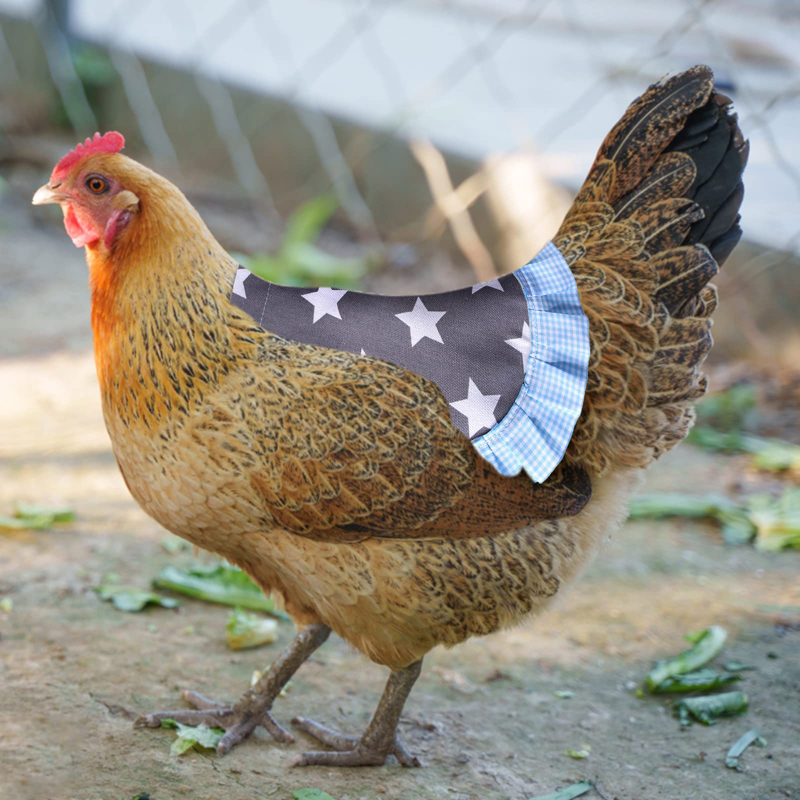 5 Grembiuli Da Gallina Eurobuy - Protezione Piume Con Cinghie Elastiche, Per Taglia Media/Grande - Foto 13