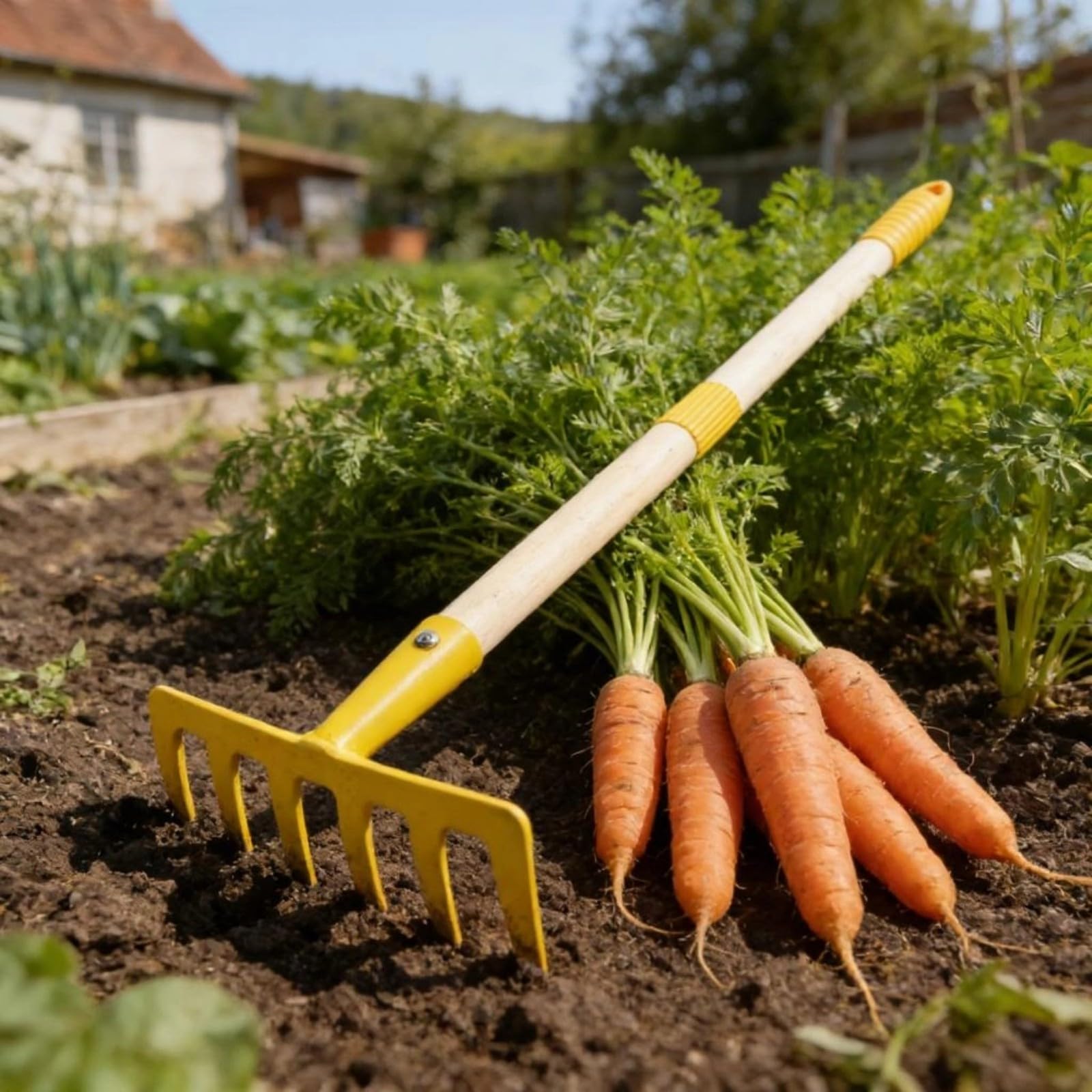 FOLODA Herramientas de jardín para niños con 4 piezas ergonómicas para