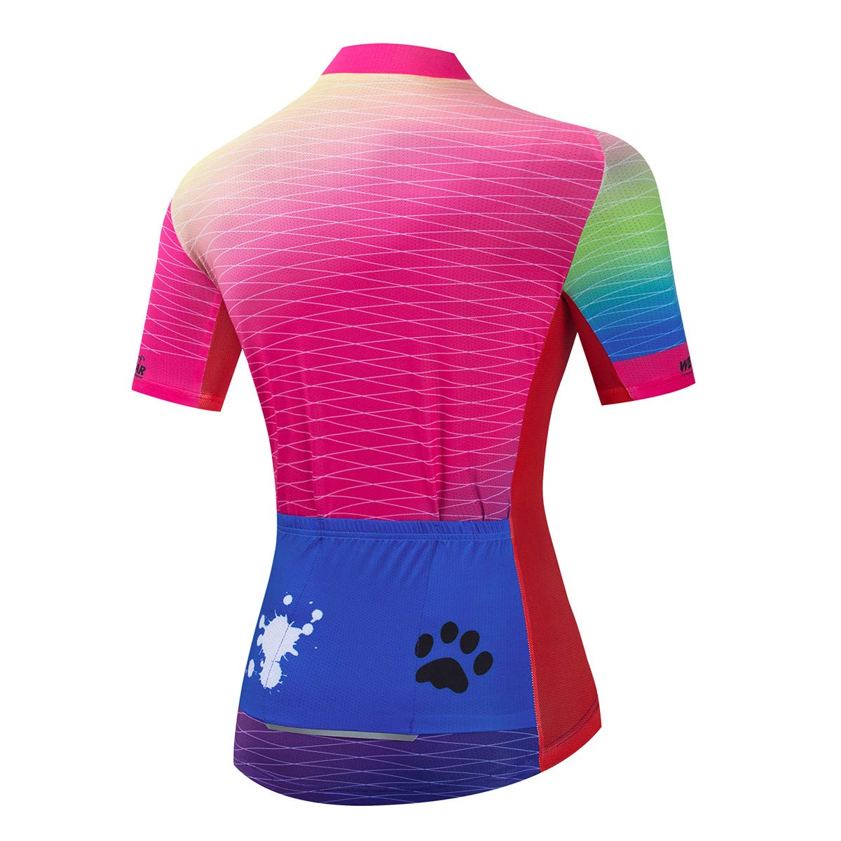 Damen Radtrikot Sommer Kurzarm Fahrrad Shirt Atmungsaktive Fahrradjacke