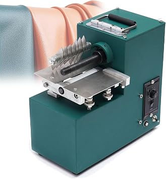 Leather Slitter,Electric Leather Cutting Machine, DIY Leathercraft Splitter Skiver Machine, for Leather/Bag/Shoes