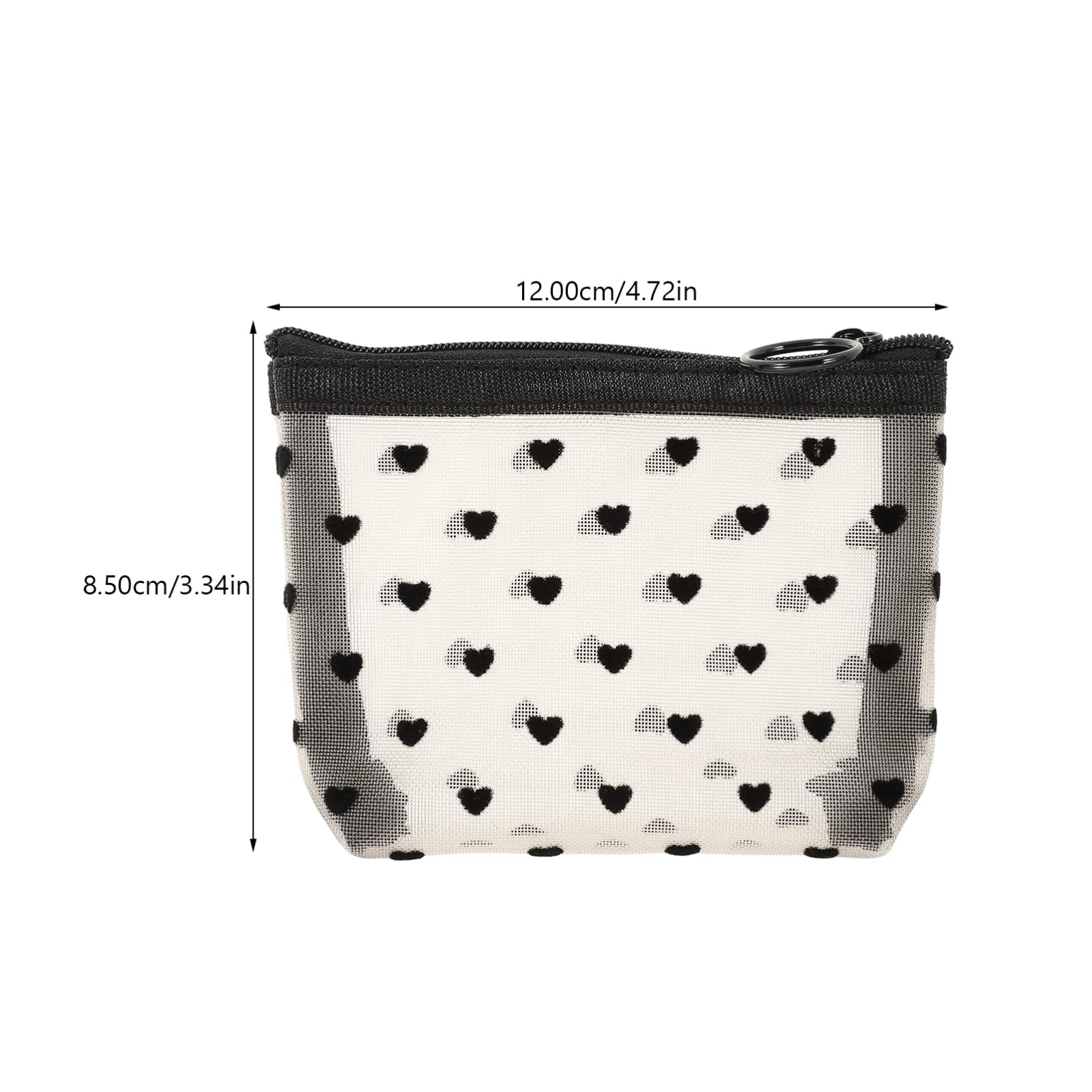 Housoutil 4juegos Bolsa De Maquillaje Transparente Multi-función Organizador De Cosméticos Portátil para Neceser De y para Artículos De Aseo y Cosméticos De Puntos Negros