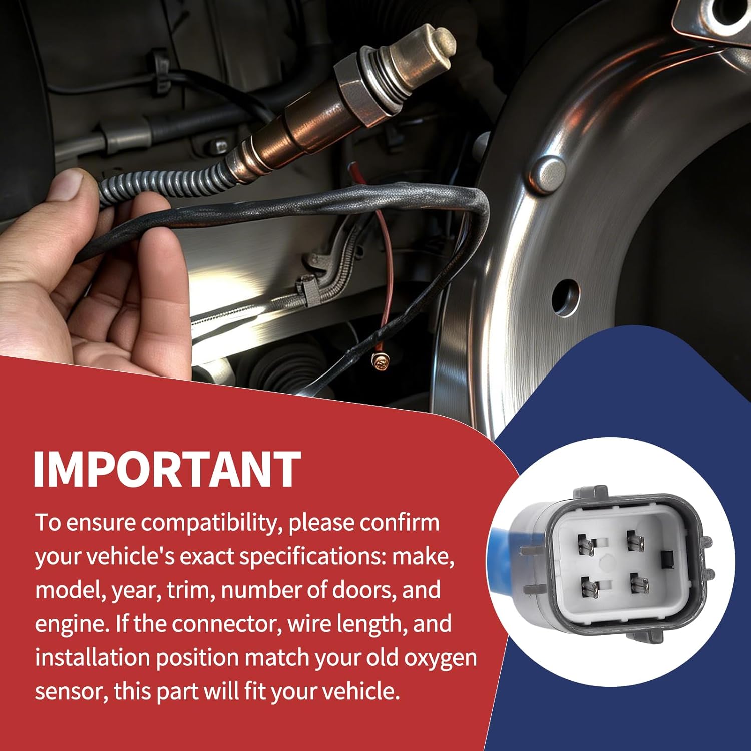 A-PEXNOVA 1PC O2 Oxygen Sensor Upstream Compatible with Nissan for Sentra 2010-2012 2.0L L4, for Altima Maxima 2010-2013 3.5L V6, for Versa 2010-2012 Cube 2010 1.8L L4